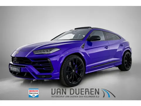Lamborghini Urus 4.0 V8 Paarse Wrap, Entertainment rear, B&O