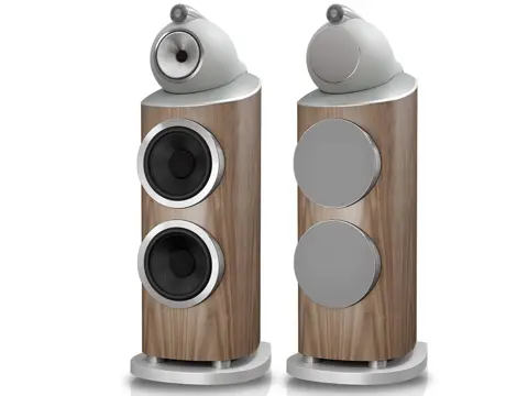 Bowers & Wilkins 801 D5 vloerstaande luidspreker licht walnoot