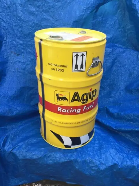 Benzinepomp/tank - Fusto benzina Agip racing fuel test