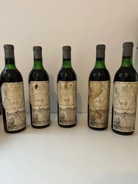 1969 Marqués de Riscal - Rioja Reserva - 5 Flessen (0.75