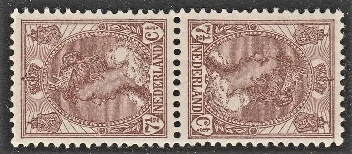 Nederland 1924 - Wilhelmina keerdruk - NVPH 61b