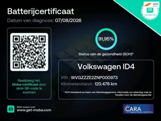 Volkswagen ID.4 Business 77 kWh IQ Matrix Trekhaak 92% SOH Rijklaarprijs!