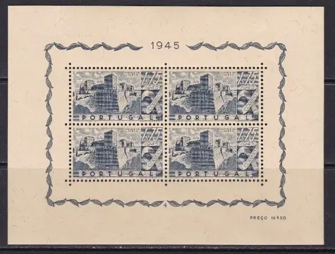 Portugal 1946 - Castles of Portugal - Mundifil bloque 10