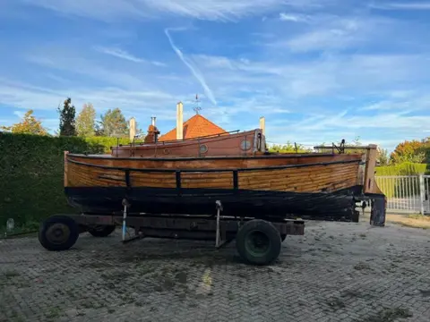 Volvo Antieke houten Sloep - Zeilboot Volvo 2 cilinder Diesel