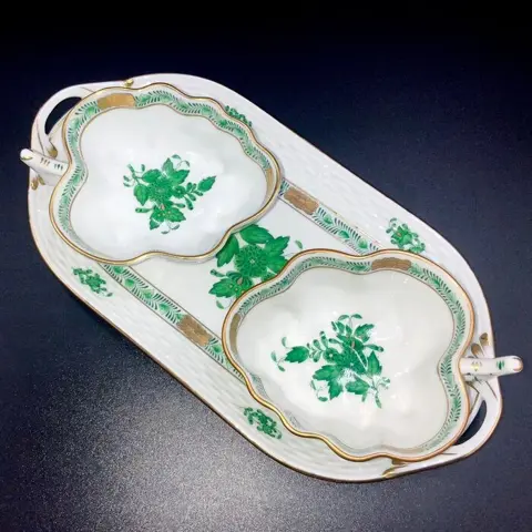 Herend, Hungary - Vanity Serveerset (3 stuks) - "Chinees