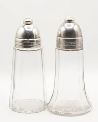 Christofle suikerpot (2) - Kristal, Verzilverd