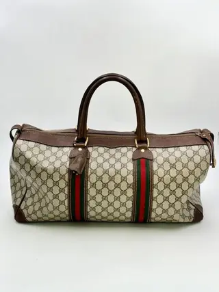 Gucci - GG supreme tela pelle nastri web 50 cm - Reistas