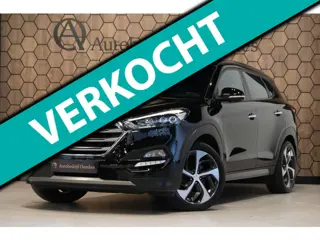 Hyundai Tucson 1.6 T-GDi 4WD *PANORAMADAK* Leder/Afn. Trekhaak/Navi/Camera/ALL-Seasons