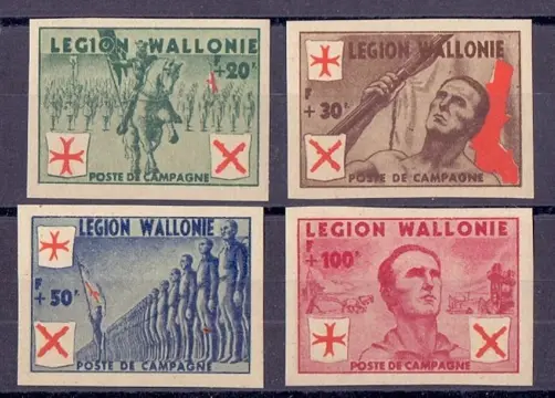 België 1942 - Waals Legioen ongetand - OBP/COB E26/29