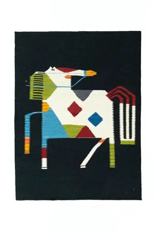 Designer Kelim - Horse - verzamelaars stuk - 139 cm - 104 cm