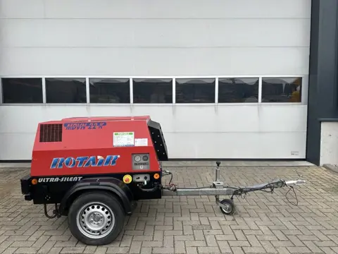 Rotair MDVN 22 K Kubota 2000 L / min 6.5 Bar Mobiele Diesel Compressor as New !