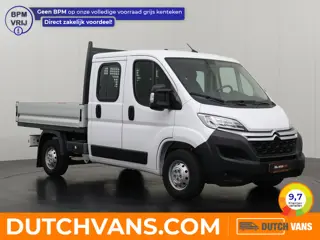 Citroën Jumper 2.2HDi 140PK Dubbele Cabine Open Laadbak | 7-Peroons | Airco | Cruise | 2500Kg Trekha
