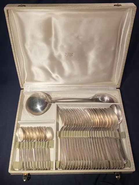 Christofle - Bestek (35) - Art Deco - Verzilverd - Au