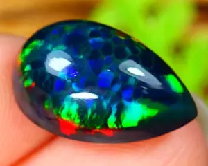 5.12Ct MicroCell Honingraatpatroon Natuurlijk Zwart Gerookt