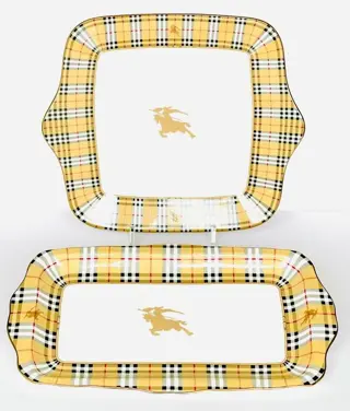 Burberry - Grote vierkante schotel &amp; lange schotel SET
