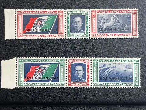 Italië 1936 - Aegean 1934 – mint Balbo triptychs