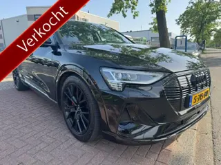 Audi e-tron 55 Quattro 408pk S Edition 95 kWh SOH 90,8% Zeer Complete Auto Black on Black