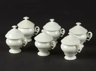 Crème Potjes (6) - Porselein