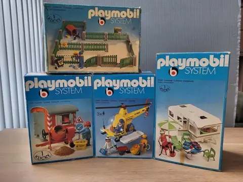 Playmobil - Vintage - 3207, 3247, 3249 en 3504 -