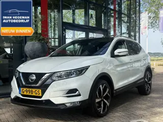Nissan Qashqai 1.3 DIG-T 160PK Tekna AUTOMAAT | Panodak | Trekhaak | Cruise Control | Licht metalen 