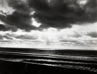 Max Loreau (1928-1990 ) - Très belle photo d’une plage du