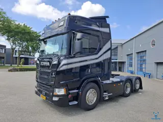 Scania NGS R520 V8 / BOOGIE / NL TRUCK / RETARDER / HYDRAULICS / TUV:19-09-2026 / NAVI / FRIDGE / AC