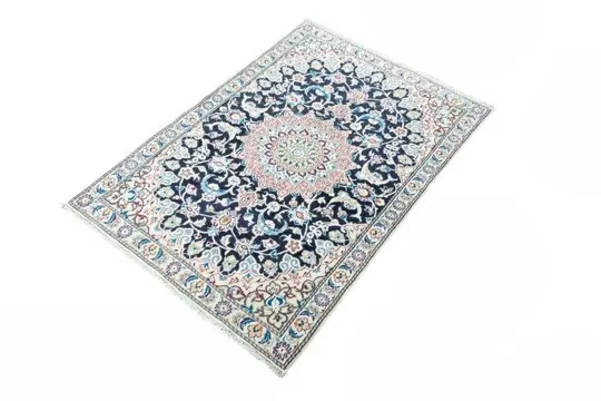 Nain - Zeer fijn vloerkleed met veel zijde - 127 cm - 88 cm