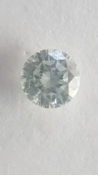 1 pcs Diamant - 0.12 ct - Rond - Kleurbehandeld - fancy