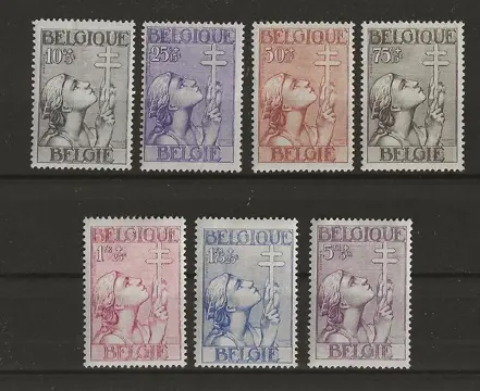 België 1933 - Kruis van Lotharingen - OBP/COB 377/83