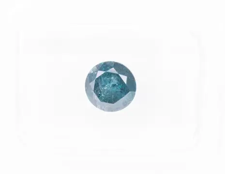 Diamant - 1.08 ct - Fancy Deep Greenish Blue colour treated
