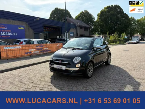 Fiat 500 C 0.9 TwinAir Lounge Cabrio Leer 2X SLEUTEL + BOEKJES!