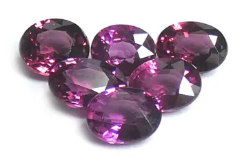6 pcsRhodoliet granaat - geen minimumprijs - 6.74 ct