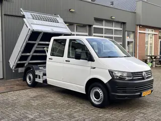 Volkswagen Transporter 2.0 TDI L2H1 DC Kipper open laadbak Airco Bluetooth trekhaak 2200 kg 1e eigen