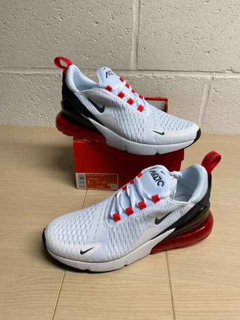 Nike - Air Max 270 White Siren Red P40 - Sneakers - Maat: