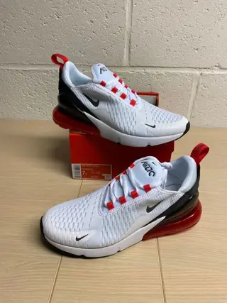 Nike - Air Max 270 White Siren Red P40 - Sneakers - Maat: