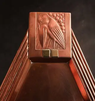 WMF - Art Deco dienblad met maraboes