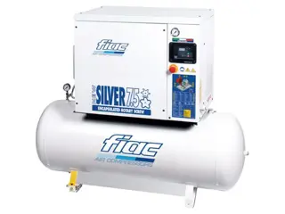Fiac New Silver 7.5 / 300 Silent 5.5 kW 720 L / min 10 Bar Elektrische schroefcompressor met ketel