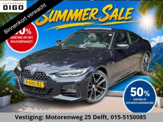 BMW 4-serie Coupé 420i High Executive M-Pakket GARANTIE TOT 07-2032! . PANORAMA-DAK . PARKEERSENSORE