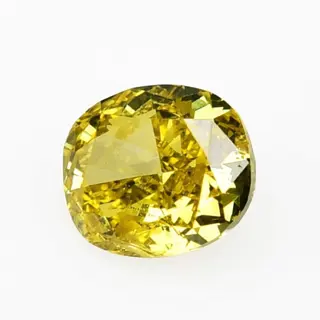 Diamanten - 0.37 ct - Briljant, Cushion - SI2 - Fancy