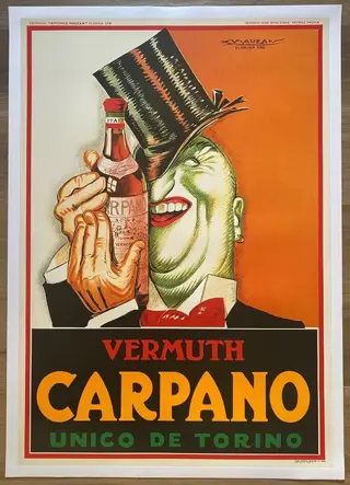 Achille Luciano Mauzan - Vermuth Carpano Unico de Torino (