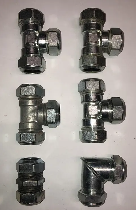 CV Knelfittingen Bonfix e.d. 15mm, 22 mm en 28 mm.