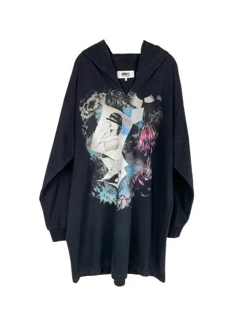 Mm6 Maison Margiela Jurk, Sweater met capuchon