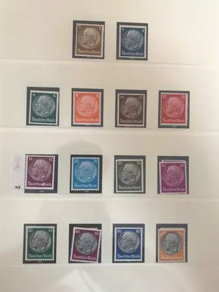 Duitse Rijk 1933 - Hindenburg ll - Michel 482/495