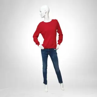 Blumarine - 100% cashmere - bottoniSwarovski - Jeans Jeans