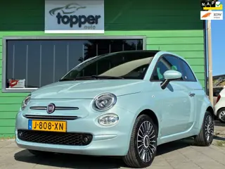 Fiat 500 1.0 Hybrid Mint Breeze|2e Eigenaar|Panoramadak|Navigatie|Carplay|Virtual Cockpit|CruiseCont