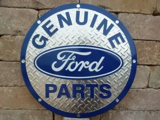 Bord - Ford Geniune Parts Aluminium 60 cm Logo - Ford USA -
