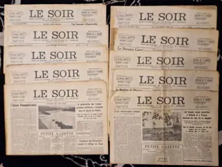 Tintin - Ensemble de 10 journaux le soir- Tintin - L'étoile mystérieuse + Crabe - (1941)