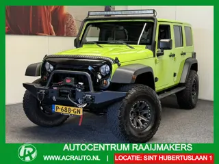 Jeep Wrangler UNLIMITED 3.6 SAHARA AUTOMAAT LEDER STOELVERWARMING TARGA DAK CRUISE CONTROL CLIMATE C