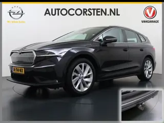 Škoda Enyaq iV 80 204PK Chrystal Face Sport Pakket Trekhaak SOH 91% Stoel+Stuurverwarming 3-Zone Ecc