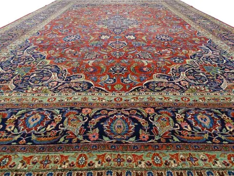 Antieke Keshan - Cleaned Carpet - 455 cm - 313 cm